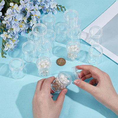 48Pcs Column Plastic Bead Containers CON-BC0008-03-1
