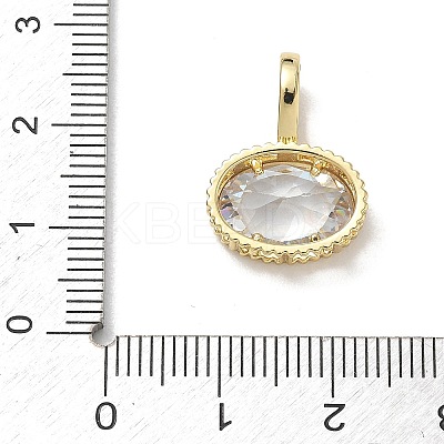 Brass Pave Cubic Zirconia Pendants CU-CBA6980-07G-D-1