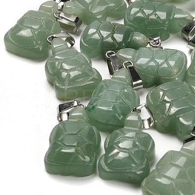Natural Green Aventurine Pendants G-B127-06P-05-1
