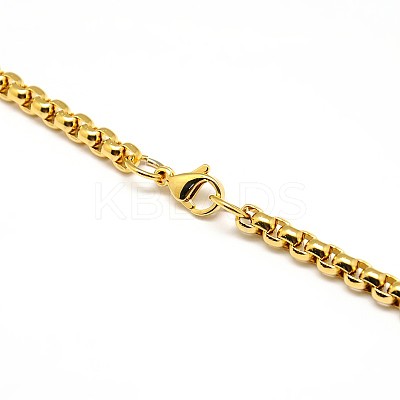 304 Stainless Steel Venetian Chain Necklace Making STAS-A028-N031-1