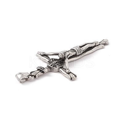 304 Stainless Steel Pendants STAS-E158-01AS-1