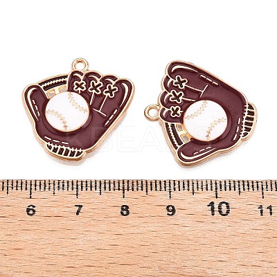 Rack Plating Alloy Enamel Pendants LS-ENAM-N056-378KCG-1