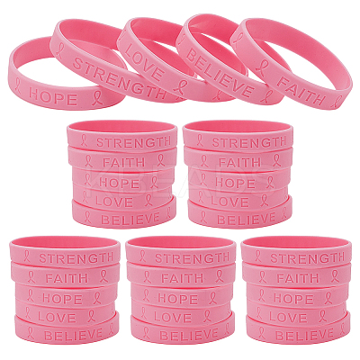 10 Sets Silicone Cord Bracelets BJEW-GO0001-29-1