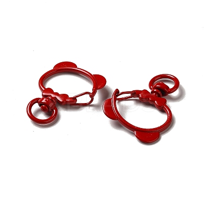 Spray Painted Alloy Swivel Clasps ALRI-Q362-04G-1
