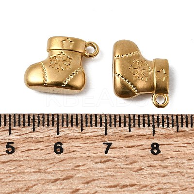 Christmas 304 Stainless Steel Pendants STAS-B167-09G-1