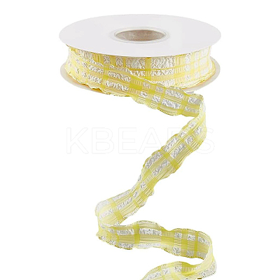 Cloth Plaid Ribbon OCOR-WH20071-001A-1