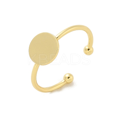 Brass Open Cuff Ring Components LS-KK-G518-06G-03-1