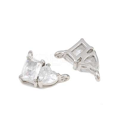 Brass Pave Cubic Zirconia Charms CU-CBA6A75-04P-02-1
