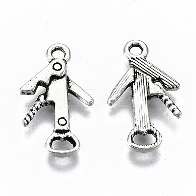 Tibetan Style Alloy Pendants TIBEP-N009-028AS-RS-1