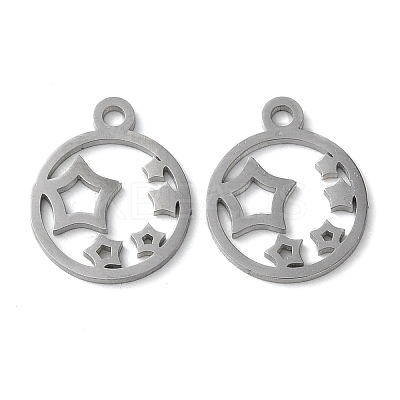 Non-Tarnish 304 Stainless Steel Charms STAS-Q303-02P-1