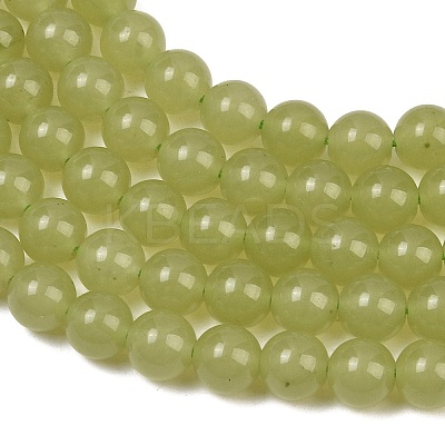 Natural Dyed White Jade Beads Strands GG-CBAEB22-B01-8mm-05-1