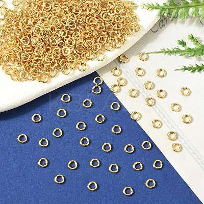 SHEGRACE Brass Open Jump Rings XGR0080G-14G-1