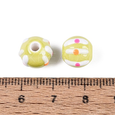 Handmade Porcelain Ceramic Beads PORC-Q005-03E-1