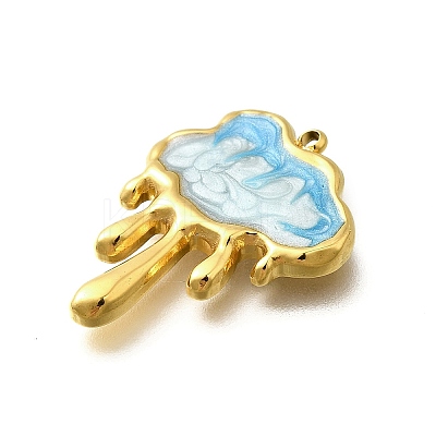 304 Stainless Steel Enamel Pendants LS-STAS-Q347-04G-1