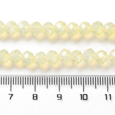 Baking Paint Transparent Glass Beads Strands DGLA-A034-J6MM-D06-1