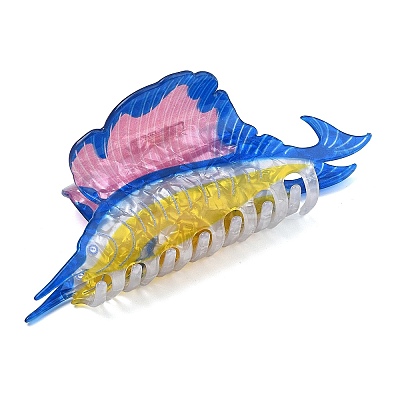 PVC Plastic Claw Hair Clips for Women Girl OHAR-D001-01B-1