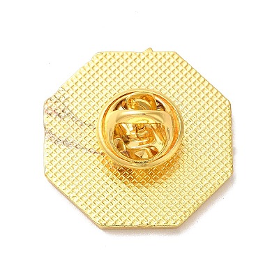 Eight-Diagram Tactics with Yin Yang Enamel Pin JEWB-K008-01G-1