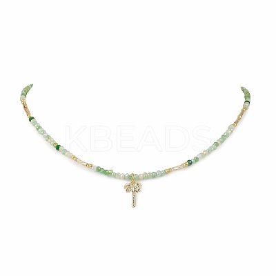 Summer Beach 304 Stainless Steel Pendant Necklaces for Women NJEW-JN05241-02-1