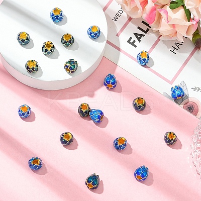 10Pcs Golden Plated Alloy European Beads MPDL-YW0001-05A-1