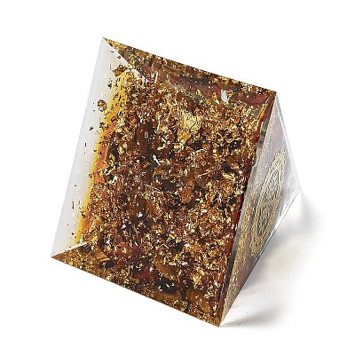 Orgonite Pyramid Resin Energy Generators DJEW-D013-04C-1