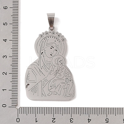 Non-Tarnish 201 Stainless Steel Pendants STAS-A094-01B-P-1
