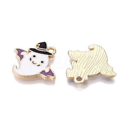 Halloween Theme Rack Plating Alloy Enamel Pendants ENAM-N056-359A-1