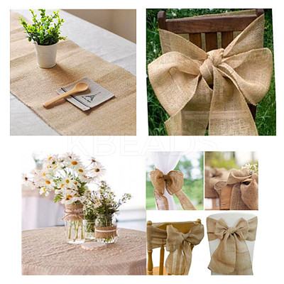 Burlap Ribbons AJEW-WH0010-01-1