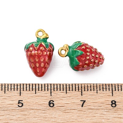 304 Stainless Steel Enamel Pendants STAS-B085-42G-03-1