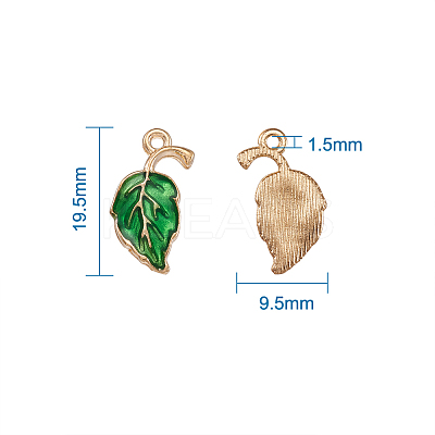 Alloy Enamel Pendants ENAM-TAC0001-01B-1