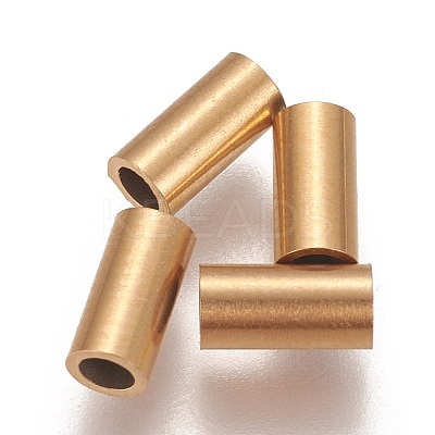 Ion Plating(IP) 304 Stainless Steel Tube Beads X-STAS-L216-23E-G-1