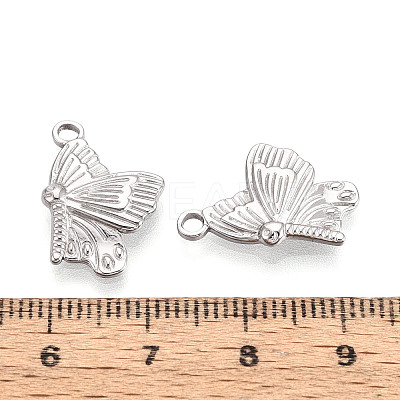 304 Stainless Steel Butterfly Pendants STAS-T069-21P-1