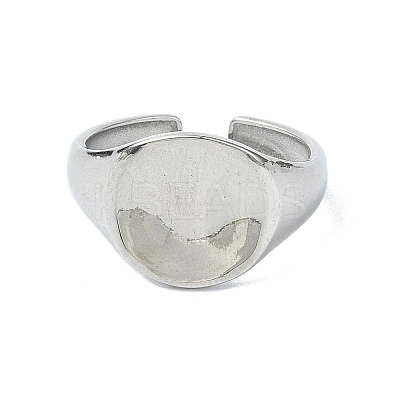 304 Stainless Steel Cuff Rings RJEW-M019-13P-1