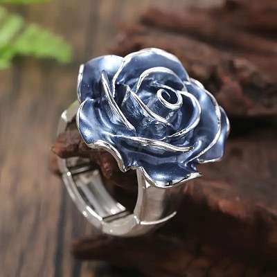 Brass Enamel Cuff Open Rings for Women WGB03D2-01-1