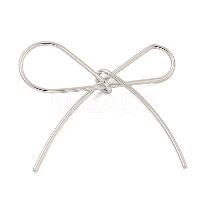 Non-Tarnish 304 Stainless Steel Bowknot Links Connector Charms STAS-M001-03P-1