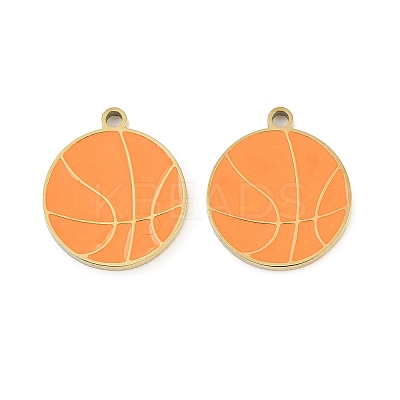 304 Stainless Steel Enamel Pendants STAS-Z190-07G-06-1