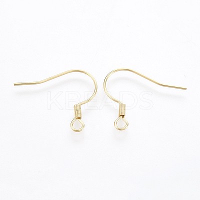 304 Stainless Steel Earring Hooks STAS-P221-04G-1
