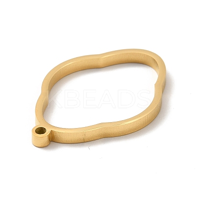Ion Plating(IP) 304 Stainless Steel Open Back Bezel Pendants STAS-K208-21-1