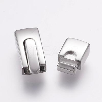 Tarnish Resistant 304 Stainless Steel Bayonet Clasps STAS-F122-39P-1
