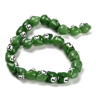 Baking Paint Glass Beads LAMP-I028-02D-1