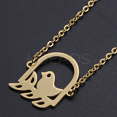 201 Stainless Steel Pendant Necklaces LS-NJEW-S105-JN512-2-1