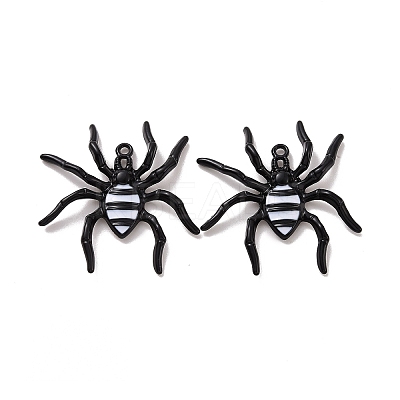 Halloween Rack Plating Alloy Enamel Pandants PALLOY-O109-56EB-1
