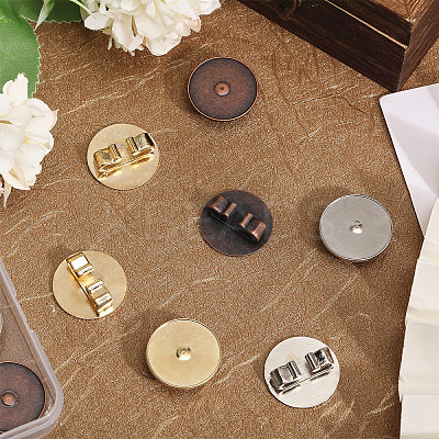 12Pcs 3 Colors Alloy Bolo Tie Slides Clasp Cabochon Settings FIND-CA0008-91-1