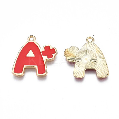 Rack Plating Alloy Enamel Pendants X1-ENAM-N055-069-1