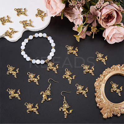 60Pcs Tibetan Style Alloy Pendants FIND-SC0023-40-1