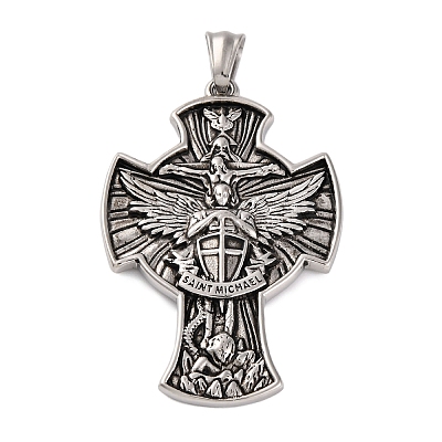 304 Stainless Steel Big Pendants LS-STAS-P372-05AS-1