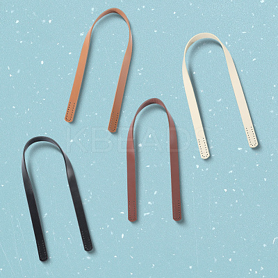 8Pcs 4 Colors Imitation Leather Bag Handles FIND-BBC0004-50-1
