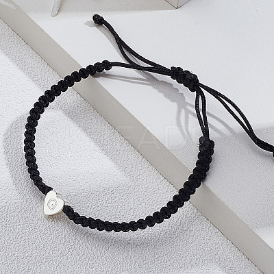 1Pc Adjustable Nylon Cord Braided Bracelets for Women Men BJEW-LP0001-34G-P-1