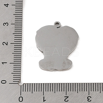 Non-Tarnish 201 Stainless Steel Pendants STAS-C095-24P-1