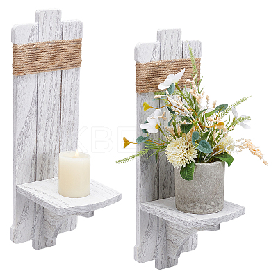 2Pcs Wood Wall-mounted Holder AJEW-WH0596-505A-1-1
