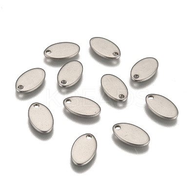 Tarnish Resistant 201 Stainless Steel Stamping Blank Tag Pendants STAS-H037-1-1